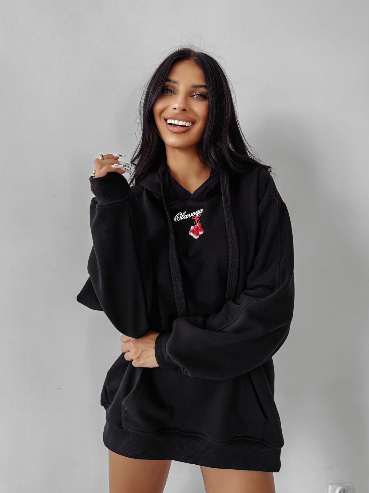 FLINT oversize sweatshirt black