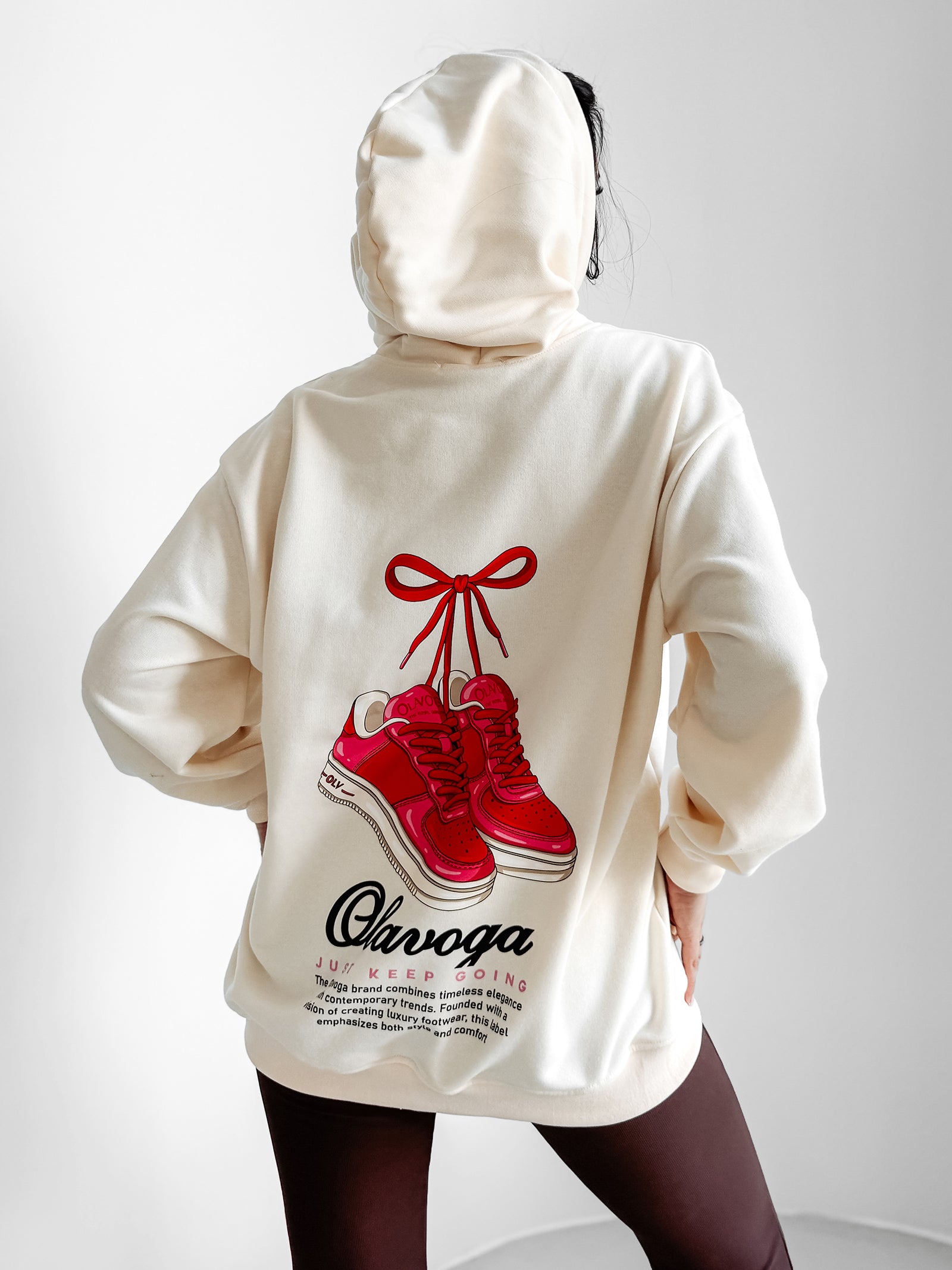 FLINT ecru oversized sweatshirt