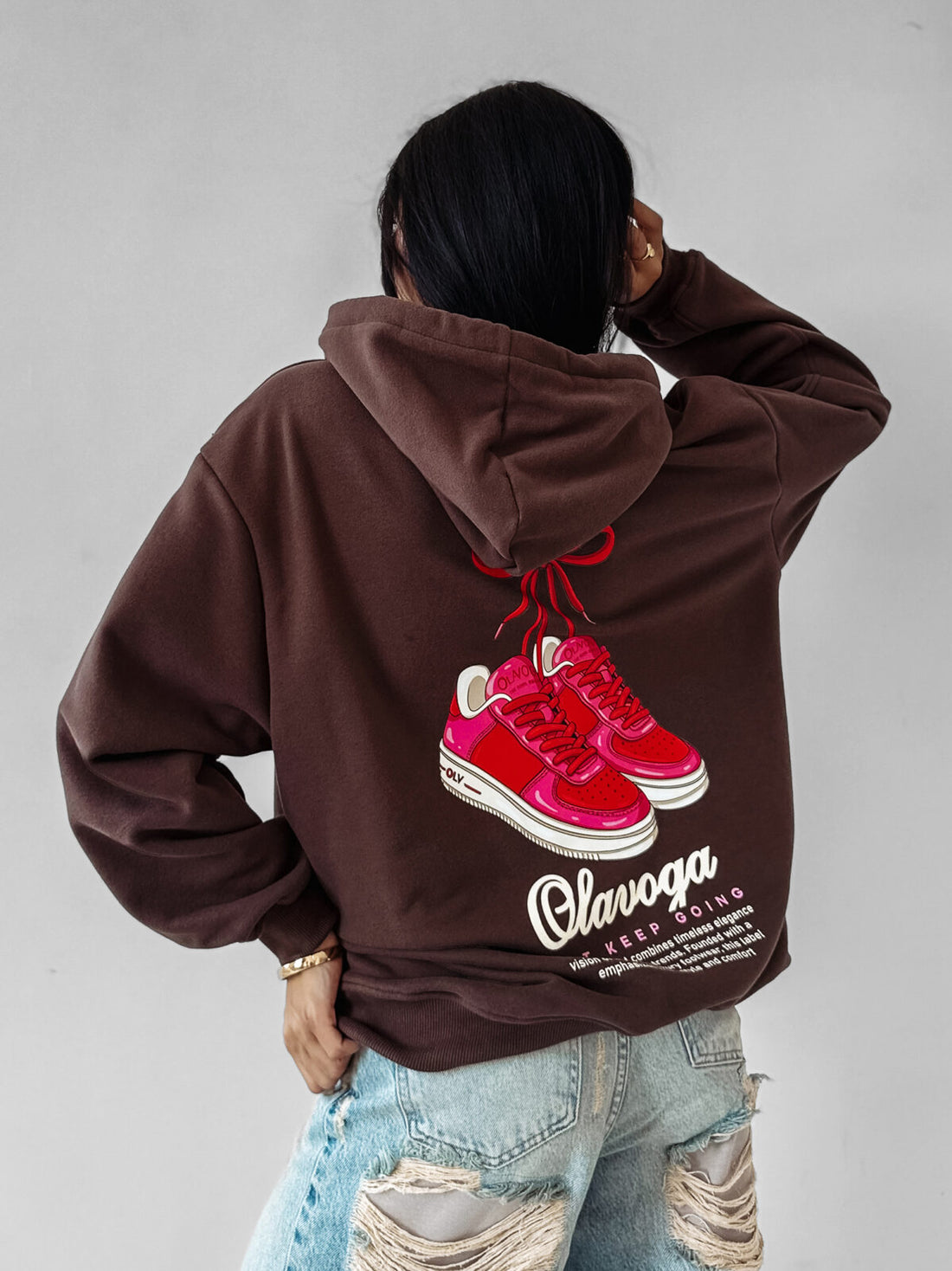 FLINT chocolate oversize sweatshirt