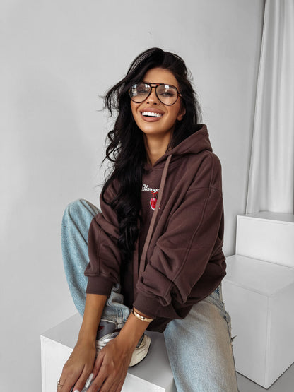 FLINT chocolate oversize sweatshirt