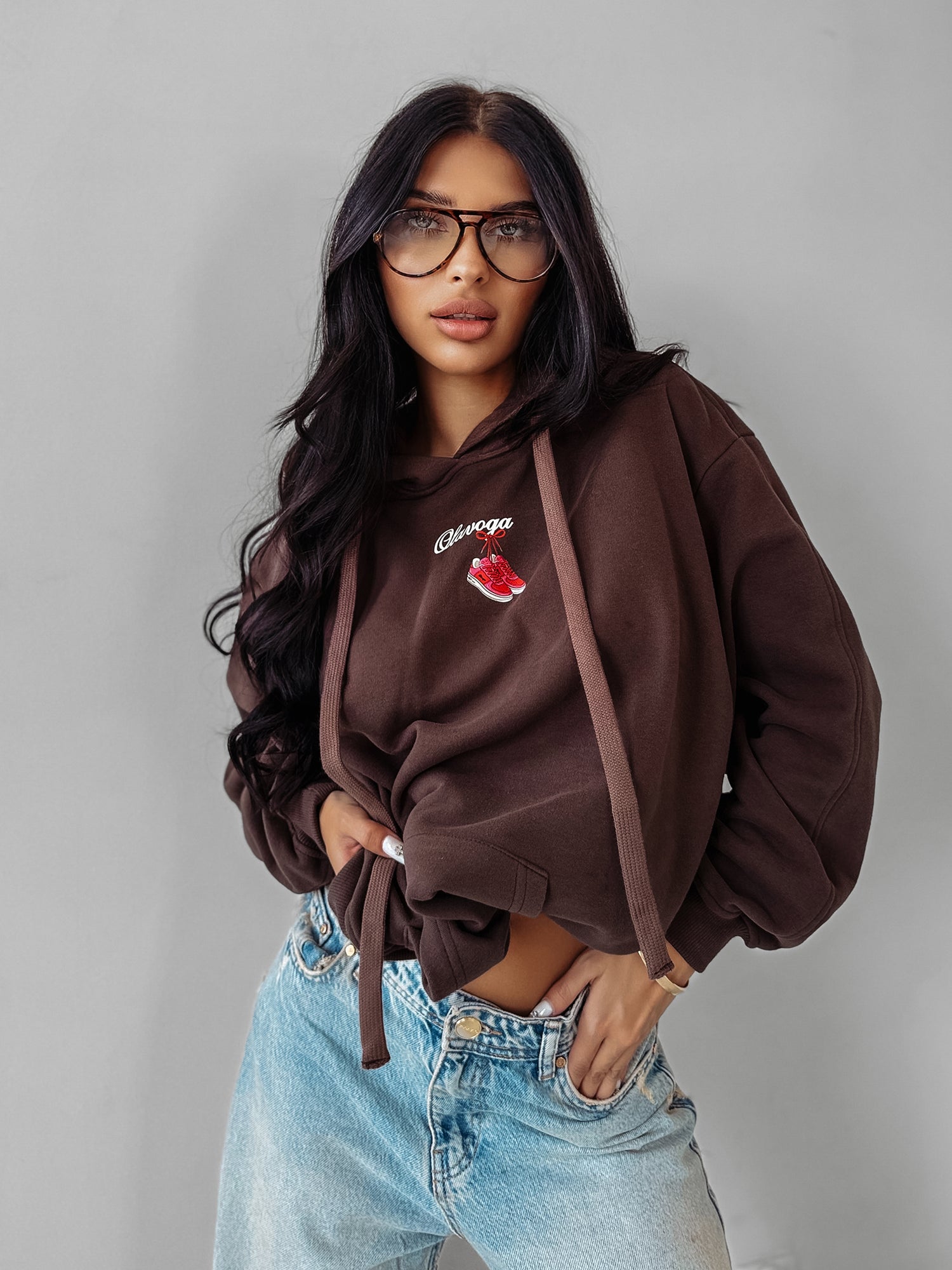 FLINT chocolate oversize sweatshirt