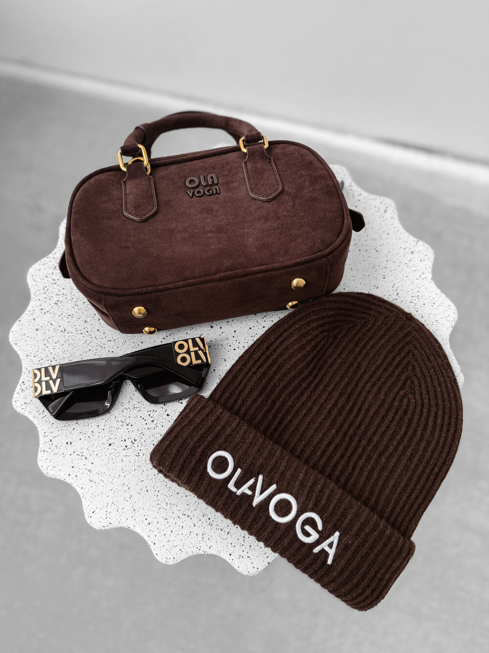 FIOLITO knitted hat, brown