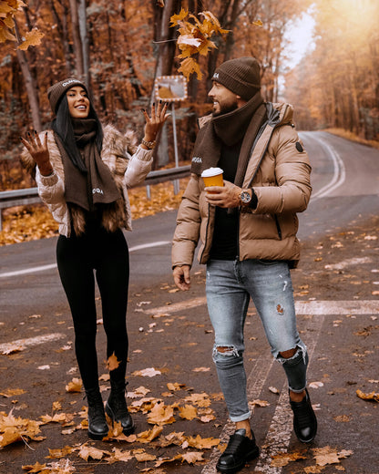 FIOLITO knitted hat, brown