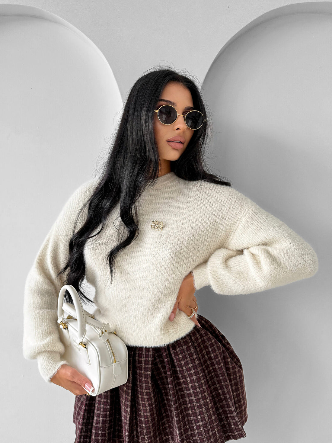 AURAMISU Sweater ecru